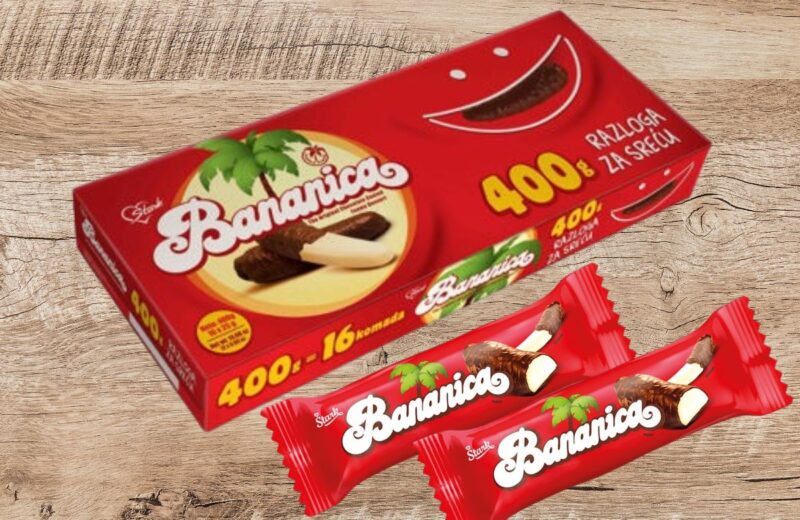 Bananica je omiljeni balkanski slatkiš, spaja čokoladu i bananu, budi detinjstvo i emocije.